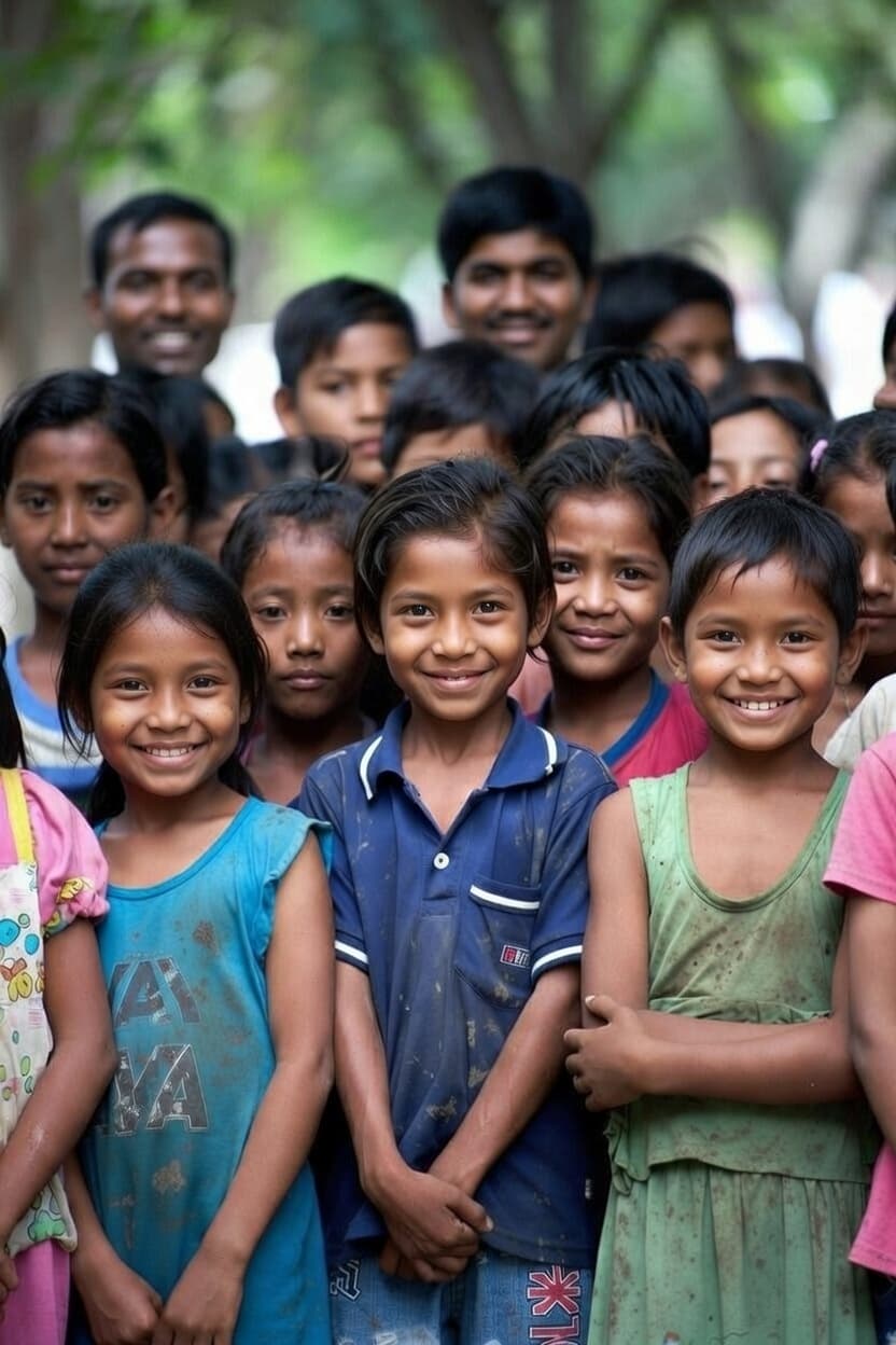 Children smiling together